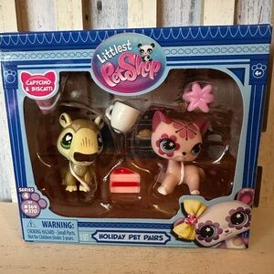 PET PAIRS HOLIDAY SET #269 & 270 - Authentic Littlest Pet Shop - Hasbro LPS NIB